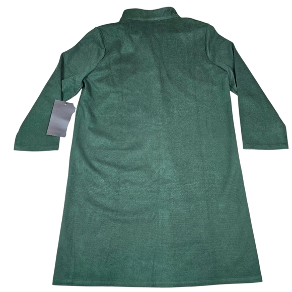 Tuckernuck Green Long Sleeve Collared Avery Mini Dress, Women's Size XL NWT - Picture 8 of 12